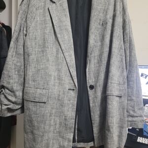 Rachel Comey Black and White Herringbone Blazer